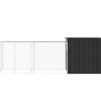 Hühnerkäfig Anthrazit 300x91x100 cm Verzinkter Stahl