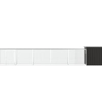 Hühnerkäfig Anthrazit 600x91x100 cm Verzinkter Stahl