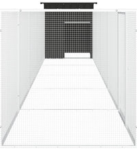 Hühnerkäfig Anthrazit 600x91x100 cm Verzinkter Stahl