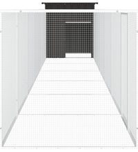Hühnerkäfig Anthrazit 700x91x100 cm Verzinkter Stahl