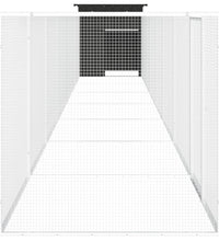 Hühnerkäfig Anthrazit 800x91x100 cm Verzinkter Stahl