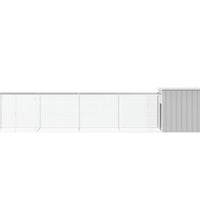 Hühnerkäfig Grau 500x91x100 cm Verzinkter Stahl