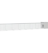 Hühnerkäfig Grau 800x91x100 cm Verzinkter Stahl