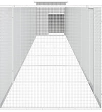 Hühnerkäfig Grau 800x91x100 cm Verzinkter Stahl