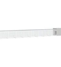 Hühnerkäfig Grau 900x91x100 cm Verzinkter Stahl