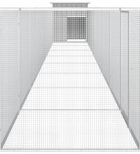 Hühnerkäfig Grau 900x91x100 cm Verzinkter Stahl