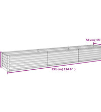Hochbeet 291x50x36 cm Cortenstahl
