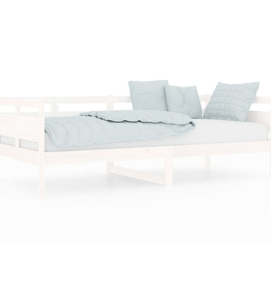 Tagesbett Weiß Massivholz Kiefer 90x200 cm