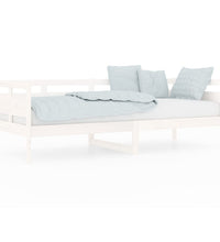 Tagesbett Weiß Massivholz Kiefer 80x200 cm