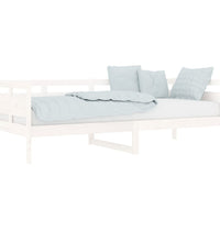 Tagesbett Weiß Massivholz Kiefer 80x200 cm