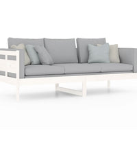 Tagesbett Weiß Massivholz Kiefer 80x200 cm