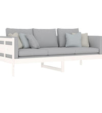 Tagesbett Weiß Massivholz Kiefer 80x200 cm