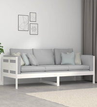 Tagesbett Weiß Massivholz Kiefer 80x200 cm