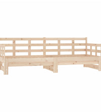 Tagesbett Ausziehbar Massivholz Kiefer 2x(90x200) cm