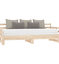 Tagesbett Ausziehbar Massivholz Kiefer 2x(90x200) cm