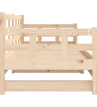 Tagesbett Ausziehbar Massivholz Kiefer 2x(90x200) cm