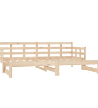 Tagesbett Ausziehbar Massivholz Kiefer 2x(90x200) cm