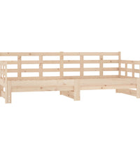 Tagesbett Ausziehbar Massivholz Kiefer 2x(90x190) cm