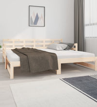 Tagesbett Ausziehbar Massivholz Kiefer 2x(90x190) cm