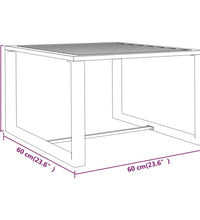 11-tlg. Garten-Lounge-Set mit Kissen Aluminium Anthrazit