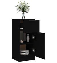 Sideboard Schwarz 30x30x70 cm Holzwerkstoff