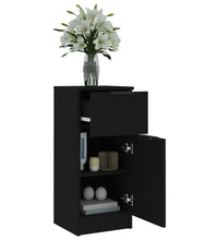 Sideboards 2 Stk. Schwarz 30x30x70 cm Holzwerkstoff