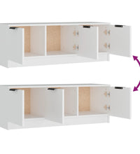 TV-Schrank Weiß 102x35x36,5 cm Holzwerkstoff