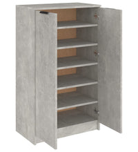 Schuhschrank Betongrau 59x35x100 cm Holzwerkstoff