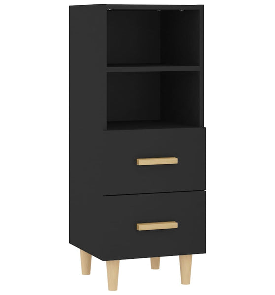 Sideboard Schwarz 34,5x34x90 cm Holzwerkstoff