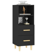 Sideboard Schwarz 34,5x34x90 cm Holzwerkstoff