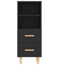 Sideboard Schwarz 34,5x34x90 cm Holzwerkstoff