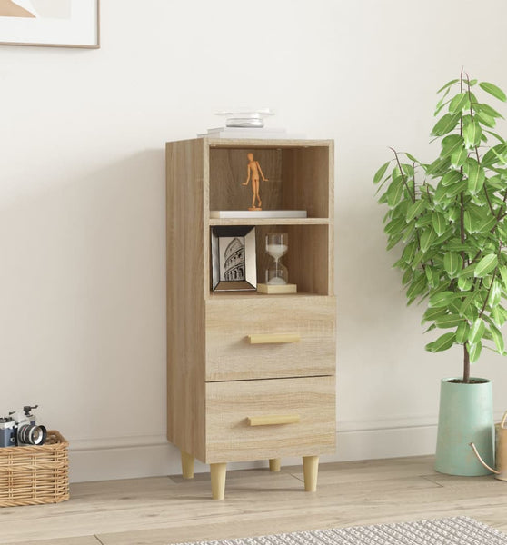 Sideboard Sonoma-Eiche 34,5x34x90 cm Holzwerkstoff