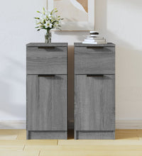 Sideboards 2 Stk. Grau Sonoma 30x30x70 cm Holzwerkstoff