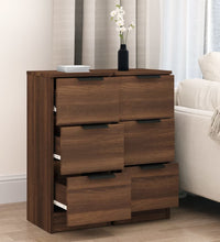 Sideboards 2 Stk. Braun Eichen-Optik 30x30x70 cm Holzwerkstoff