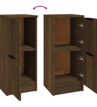 Sideboards 2 Stk. Braun Eichen-Optik 30x30x70 cm Holzwerkstoff