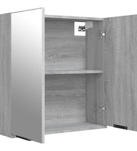 Bad-Spiegelschrank Grau Sonoma 64x20x67 cm