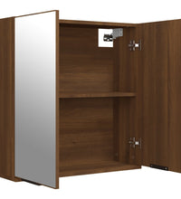 Bad-Spiegelschrank Braun Eichen-Optik 64x20x67 cm