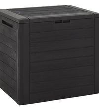 Gartentruhe Braun 58,5x46x55 cm Polypropylen