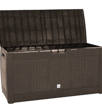 Gartentruhe Braun 119x48x60 cm Polypropylen