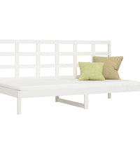 Tagesbett ohne Matratze Weiß 90x200 cm Massivholz Kiefer