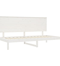Tagesbett ohne Matratze Weiß 90x200 cm Massivholz Kiefer