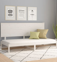 Tagesbett ohne Matratze Weiß 90x200 cm Massivholz Kiefer