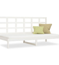 Tagesbett ohne Matratze Weiß 90x200 cm Massivholz Kiefer