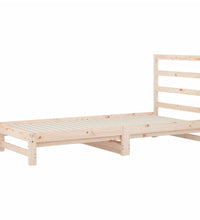 Tagesbett Ausziehbar 2x(90x190) cm Massivholz Kiefer
