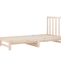 Tagesbett Ausziehbar 2x(90x190) cm Massivholz Kiefer