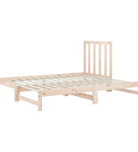 Tagesbett Ausziehbar 2x(90x190) cm Massivholz Kiefer