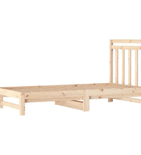 Tagesbett Ausziehbar 2x(90x190) cm Massivholz Kiefer