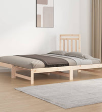 Tagesbett Ausziehbar 2x(90x190) cm Massivholz Kiefer