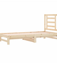 Tagesbett Ausziehbar 2x(90x190) cm Massivholz Kiefer