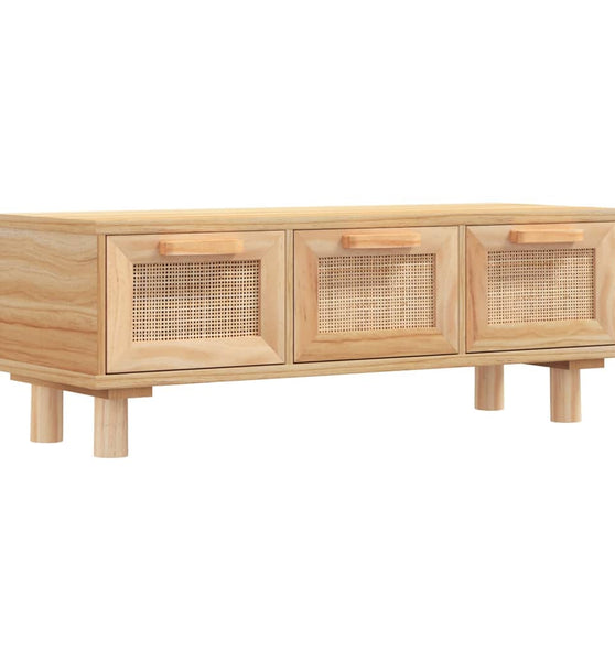 Couchtisch Braun 80x40x30 cm Holzwerkstoff & Massivholz Kiefer